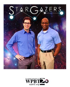 Dean Regas (Cincinnati Observatory) and James C. Albury (Kika Silva Pla Planetarium, Santa Fe College), co-hosts of the PBS TV series Star Gazers