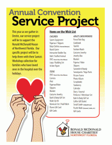 2014 Service Project Flyer