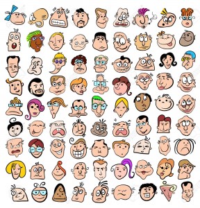 13531988-People-face-expression-doodle-cartoon-icons-happy-characters-art-Stock-Vector