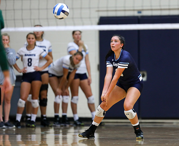 SF Saints Volleyball win first two games of conference schedule
