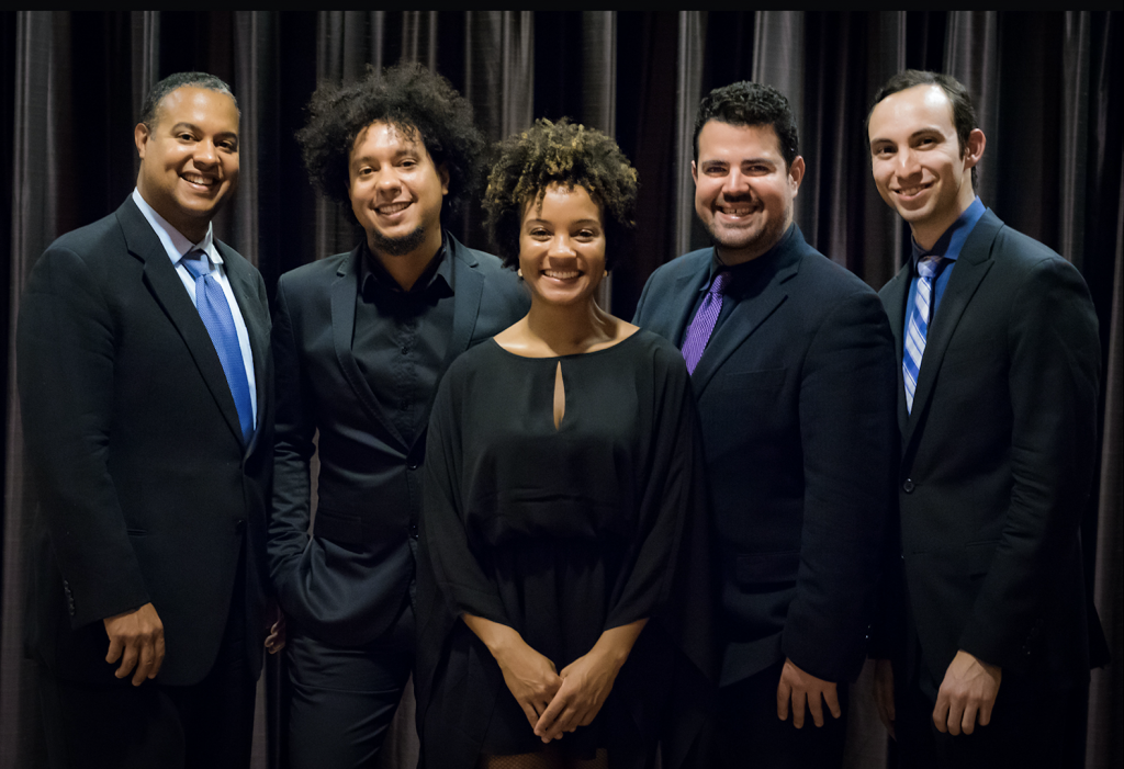 Members of the Harlem Quartet with special guest: Ilmar Gavilan, Aldo Lopez-Gavilan, Melissa White, Jaime Amador and Felix Umansky