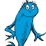 Dr. Seuss Blue Fish