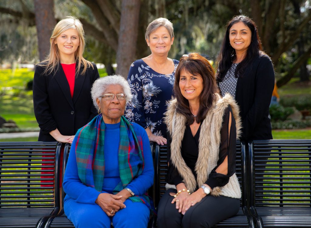 The 2019 Women of Distinction and Promise. Emily Acevedo (Woman of Promise), Gussie M. Lee, Linda Lee, Fran Maris and Nilanjana Sengupta Caballero. (not pictured, Carol Bosshardt)