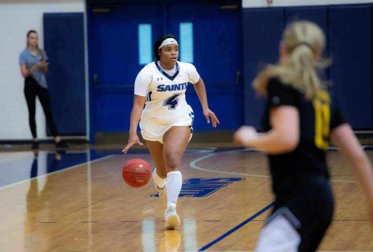 SF Women’s Basketball Saints pull away in second half for 8463 win