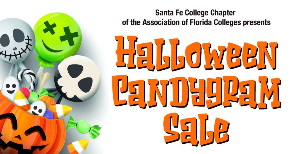 graphic image promoting the Santa Fe College Halloween Candygram Sale