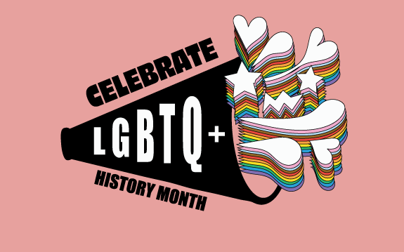 LGBTQ+ History Month logo